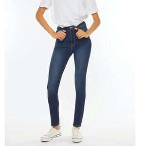 KanCan Hallie Ultra High Rise Super Skinny Jeans Dark Wash Size 13/30